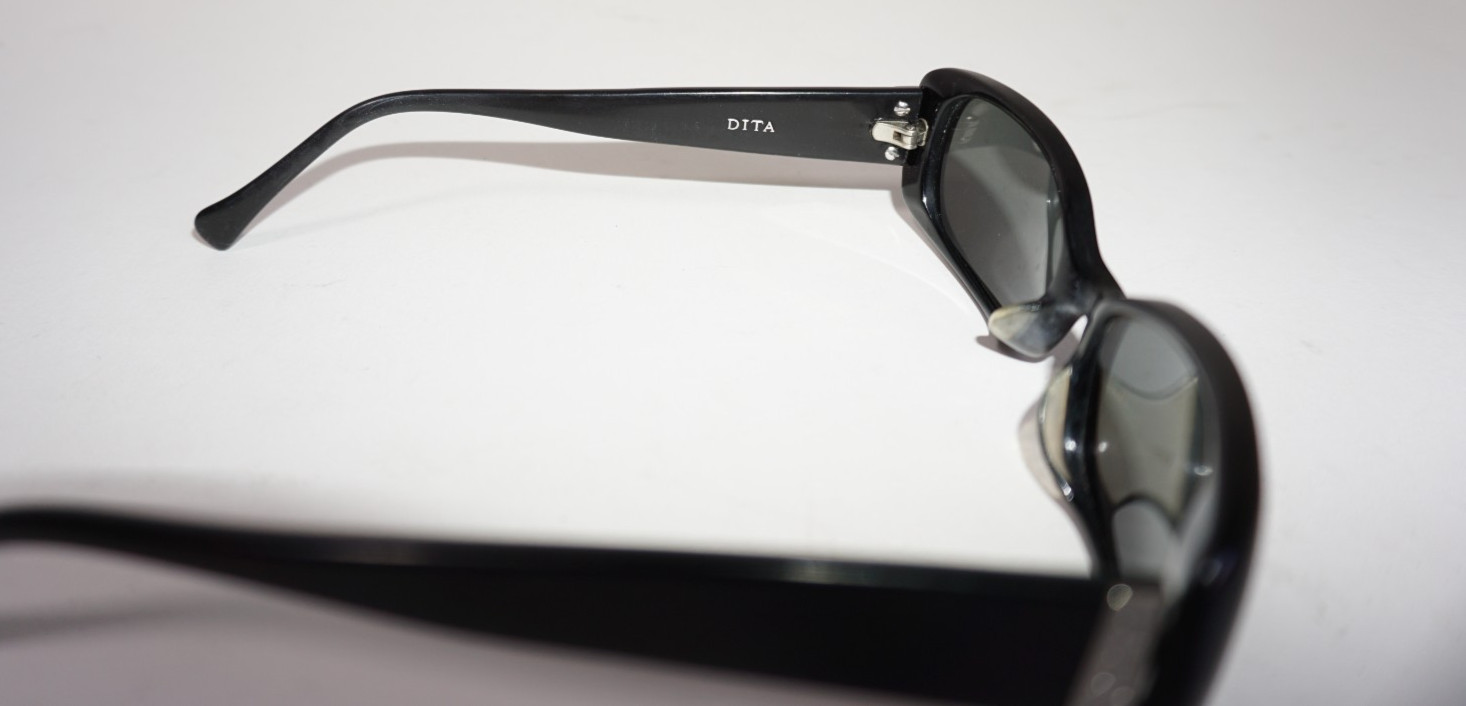 Dita Fenix Black Rectangular Sunglasses Plastic M… - image 8