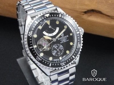 BAROQUE Automatic Divers BA3006S-02M Black New