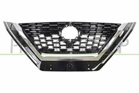 Prasco DS7142001 KüHlergitter Schwarz GeläNzend Mit Verchomter Leiste Nissan - Q