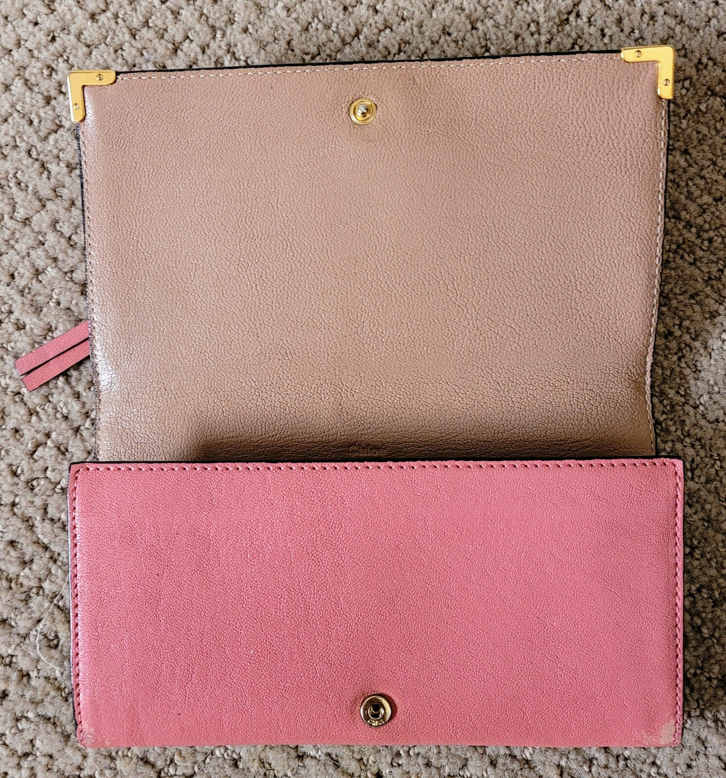 AUTH CHLOE ZIPPER STRAP GHOST CLAMPSHELL LONG LEA… - image 8