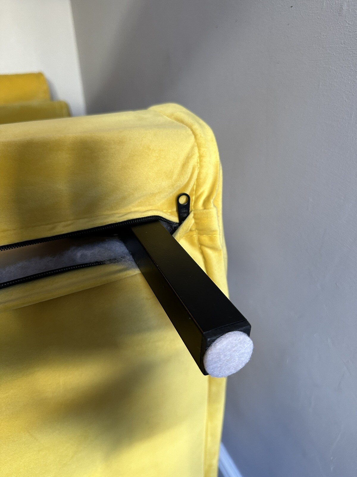 Statement Small Single Sofa Bed Chair Yellow Velvet Sleeper Chaise Pull