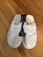 Women's Sonoma Goods For Life Ivory Faux Fur Clog Slippers Size XXL 10-11