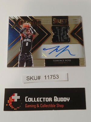 Terrence Ross Auto Mem #159/199 2019-20 Panini Select X-Factor XF-TRS SKU#11753