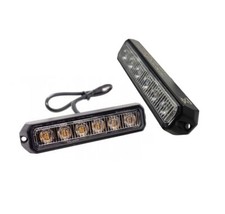 2 x LED Frontblitzer 3 Modi Blitzer Orange Heckblitzer ECE R10 R65 Warnleuchten