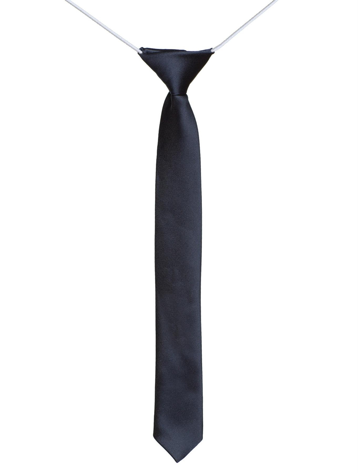 Boys Elasticated Navy Skinny Tie, Boys Formal Tie, Boys Accessories, Boys Ties