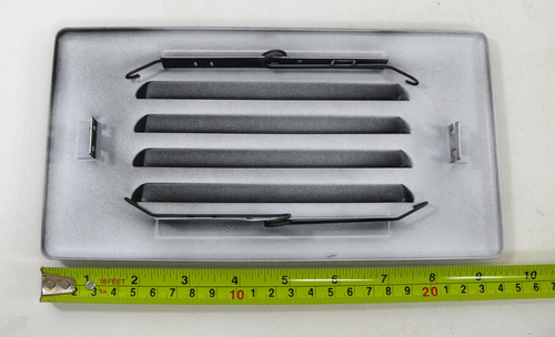 Set di 2: Elco ELST21 griglia nera opaca passo luce piastra frontale con louvered - Foto 5 di 6