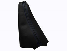VOLVO V50 (2003-2012) Soufflet Levier De Frein 100% Cuir - Couture Bleu