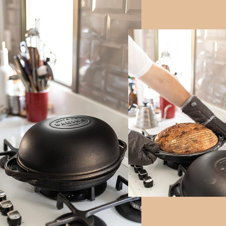 Deli&Co. Baking PreSeasoned Cast Iron Bread Pan Multicooker Bake bread, New eBay