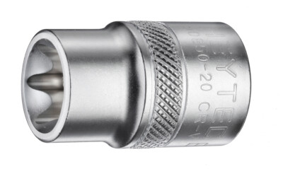 HEYTEC EINSATZ NUSS SOCKET STECK f Außen TORX  Schrauben E 10 - E 24 STERN 1/2''