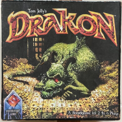 Drakon Board Game - Tom Jolly Fantasy Flight Games - 2002 - 93% Complete