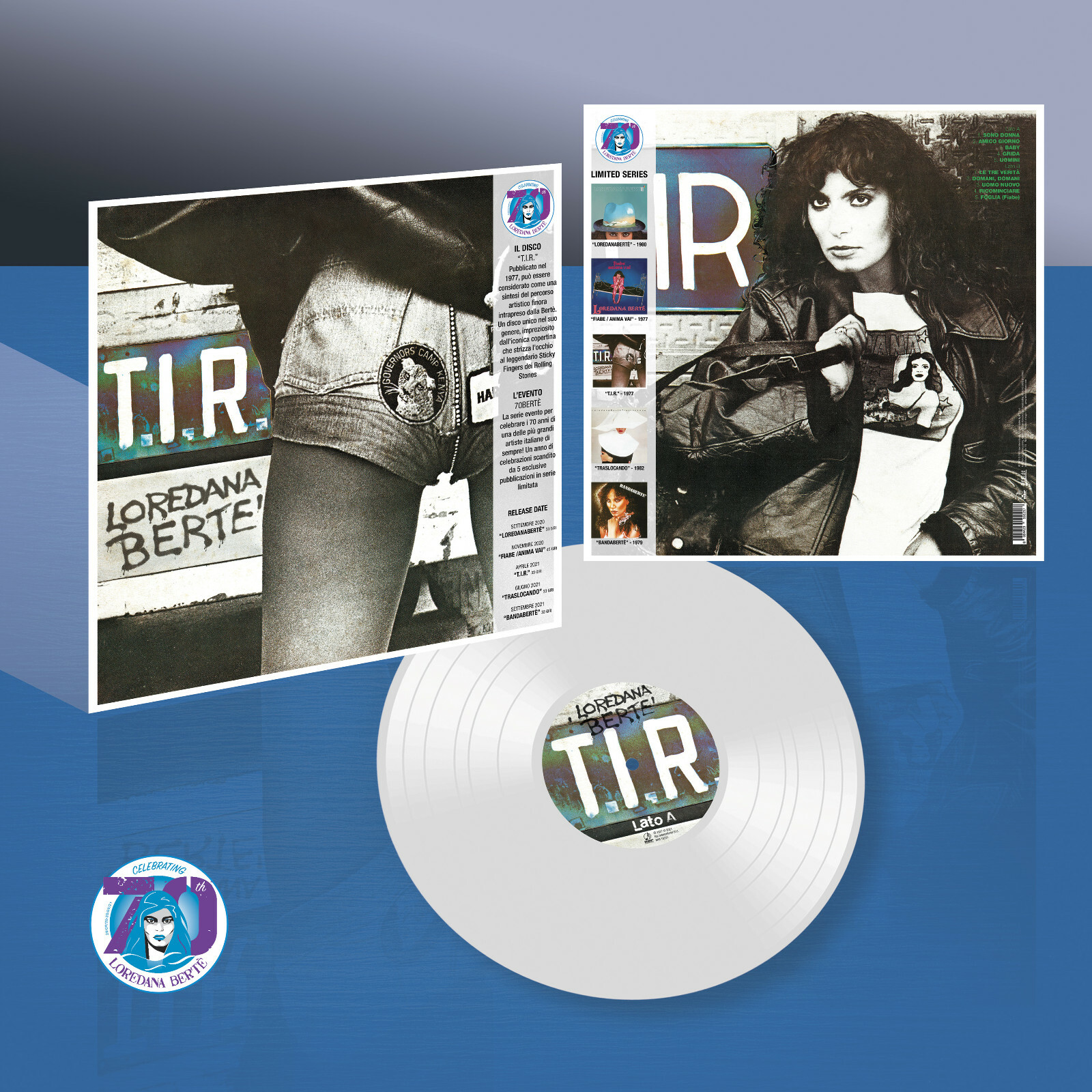 Berte Loredana T.I.R. Vinyl LP 180 Grams Colored (Crystal Clear Limited Edition)