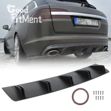 Rear Bumper Spoiler Lip Splitter Diffuser Shark 10 Fin For Jaguar XF X250 Saloon