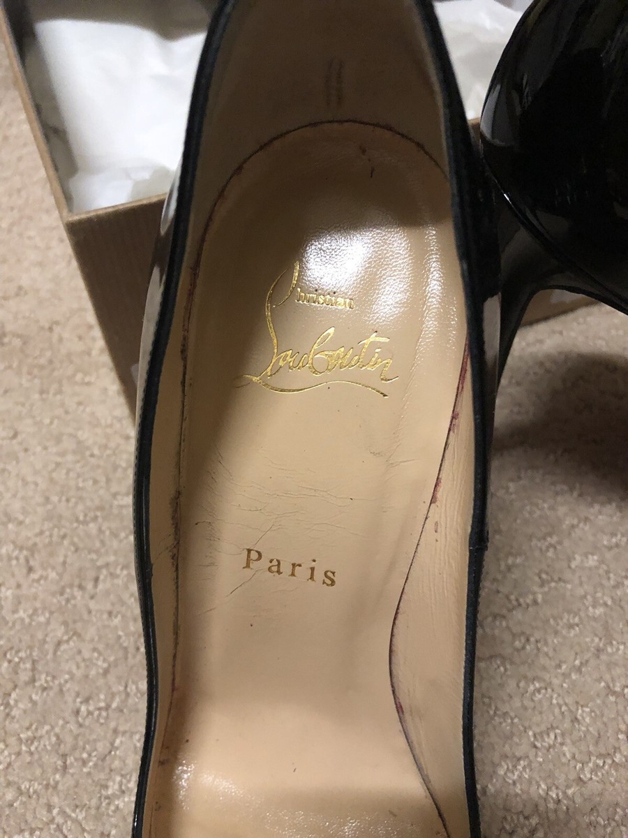 Christian Louboutin Black Patent So Kate 120 mm Heel US 6.5 / 7