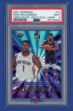 2021 Panini Donruss ZION WILLIAMSON #15 Complete Players HOLO TEAL LASER PSA 9