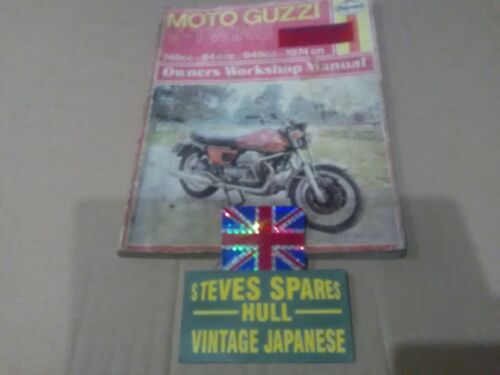 MOTO GUZZI V TWINS 1974-1978, HAYNES WORKSHOP MANUAL .pre-owned