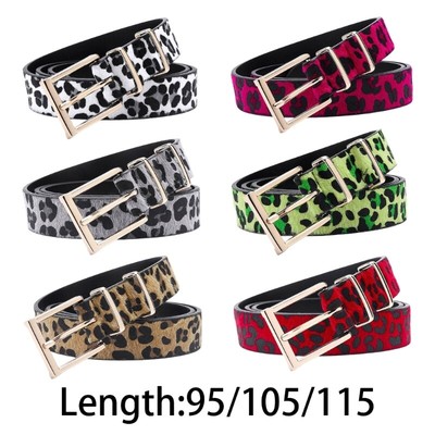 Retro Waist Belt Chain for Dress Stage Dancing for Women Girls Leopard Print