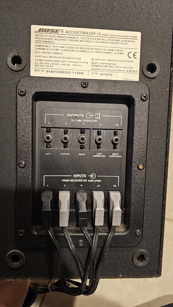 Bose Acoustimass 10 5.1 Channel Surround System | eBay