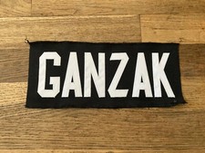 GANZAK Game Used Worn Ottawa Senators Black Jersey Nameplate