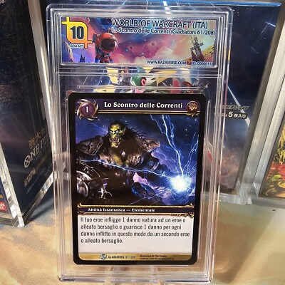 Gradata 10 World of Warcraft ITA WoW Tcg Card Game - Gladiators 61/208 - Psa Bgs