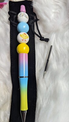 Easter Beadable Ink Pen-NEW- Comes with pouch and 1 ink refill 