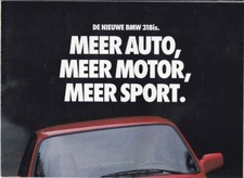 Catalogue Brochure BMW 318 is E30 2/1989 Belgique en flamand / vlaams