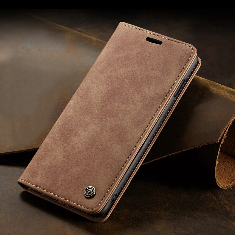 For Samsung Galaxy S10e/S9/S8+/S7 Edge Magnetic Wallet Case Leather Flip Cover - Image 3 of 4