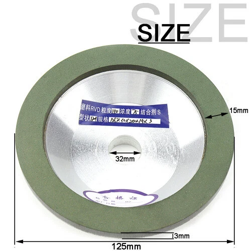 125mm Resin Diamond Grinding Wheel Cup Disc 5'' Abrasive F Carbide Metal Cutter - Image 2 of 4