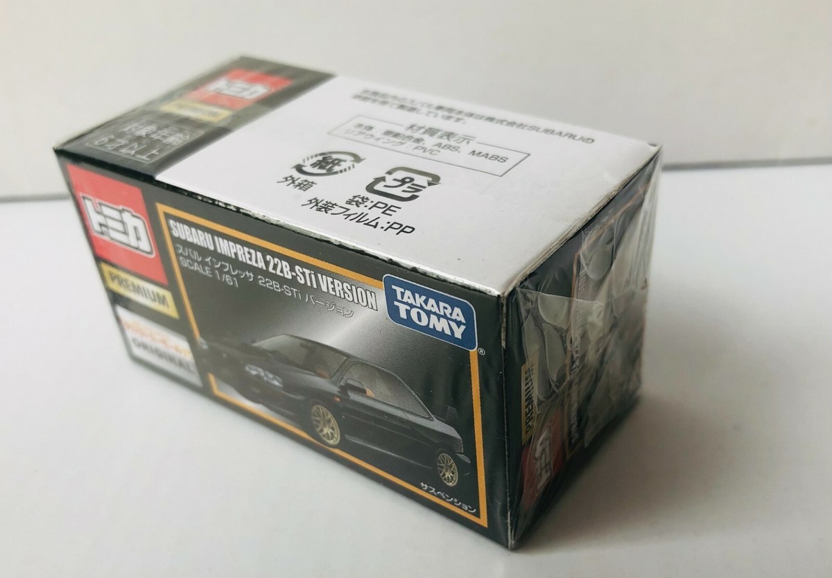 Tomica Premium SUBARU Impreza 22B-STi Ver Black Mall Original 1/61