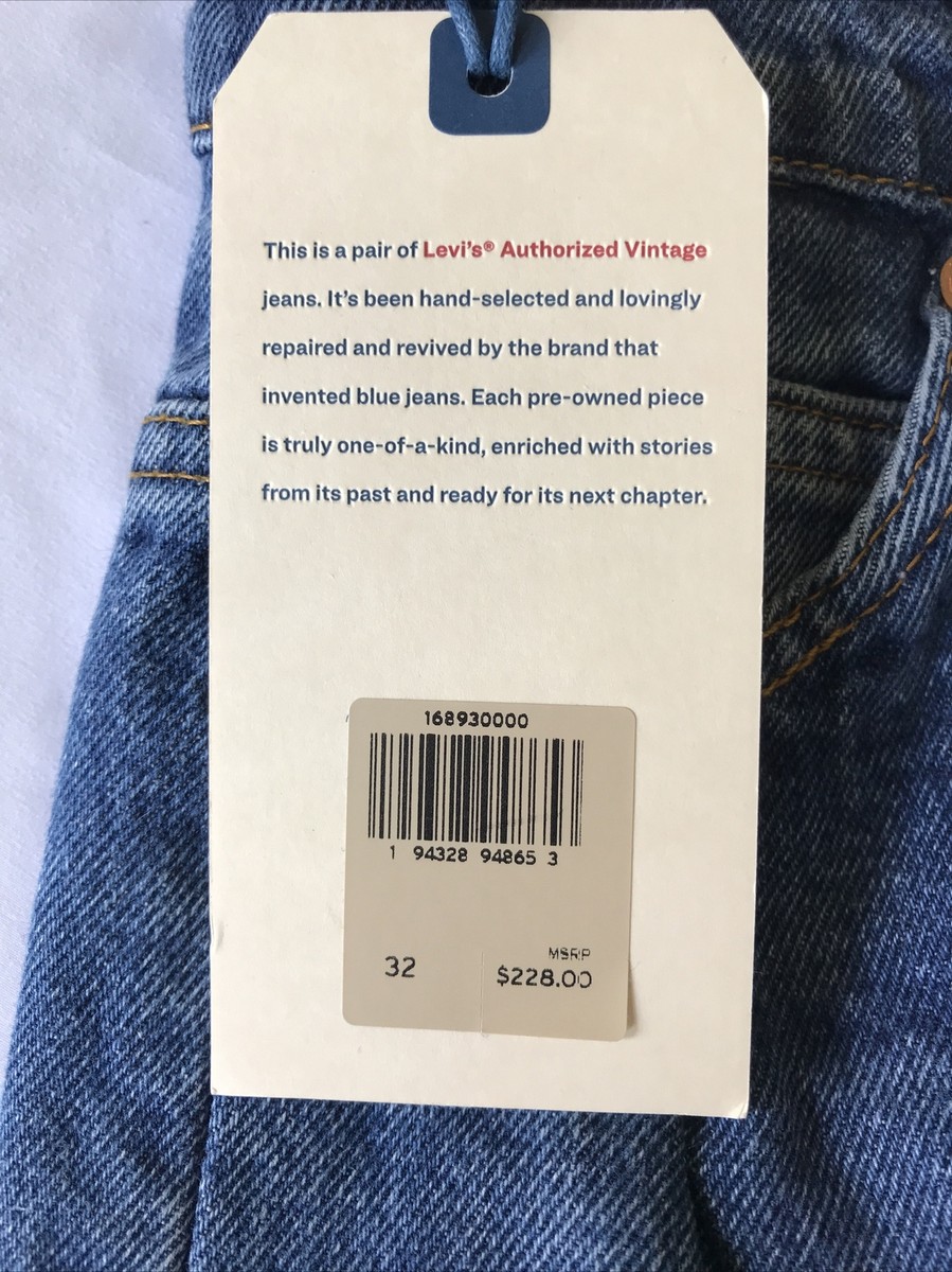 Levis Authorized Vintage Jeans Womens pleated crop Made in USA