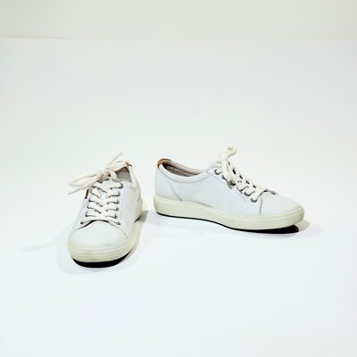 Ecco White Leather Soft 7 Casual sneakers
