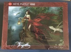 Heye 29389 1000 pcs jigsaw puzzle: Ortega - Swans (Forgotten, Art, Gothic) New
