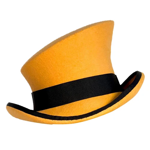 Kaschmir Mütze asymmetrisch Zylinder Unisex Steam Punk Wolle Party Kostüm Magic Cap - Bild 9 von 35