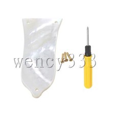 Pearl White Truss Rod Cover for Electric Guitar Part 3 Hole with Screwdriver Kit