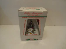 Ornament Christmas Tree Goose Porcelain w/Box Jasco Vintage (NO Scent Pallets)