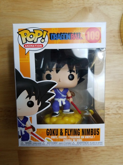 NEW FUNKO POP! ANIMATION #109 DRAGONBALL GOKU & FLYING NIMBUS VINYL FIGURE | eBay