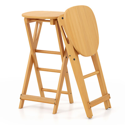 Essgruppe Sitzgruppe Bartisch Set Stehtisch Bambus mit 2 Sthlen klappbar |  eBay.de