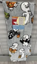 NEW! Casper the Friendly Ghost Halloween Blanket Throw 50x70in Tik Tok