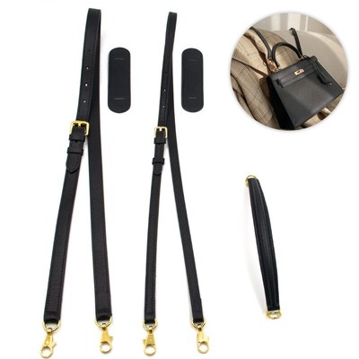 Shoulder Hand Strap For HERMES  Taurillon Clemence Accessories Black