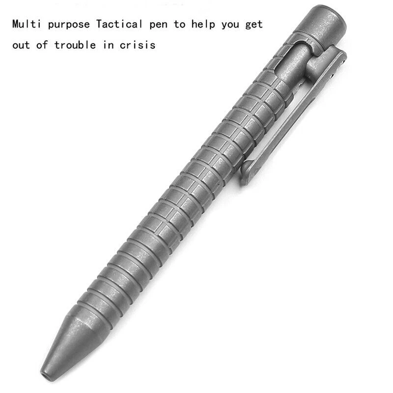 TC4 Titanium Alloy Bolt Action Pen Office Signature Writing Pocket EDC Tool Pens - Image 4 of 4