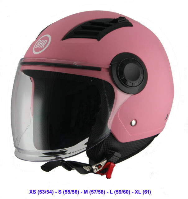 BHR 804 Casco Demi Jet Moto, Taglia S - Rosa Opaco | Acquisti Online su eBay