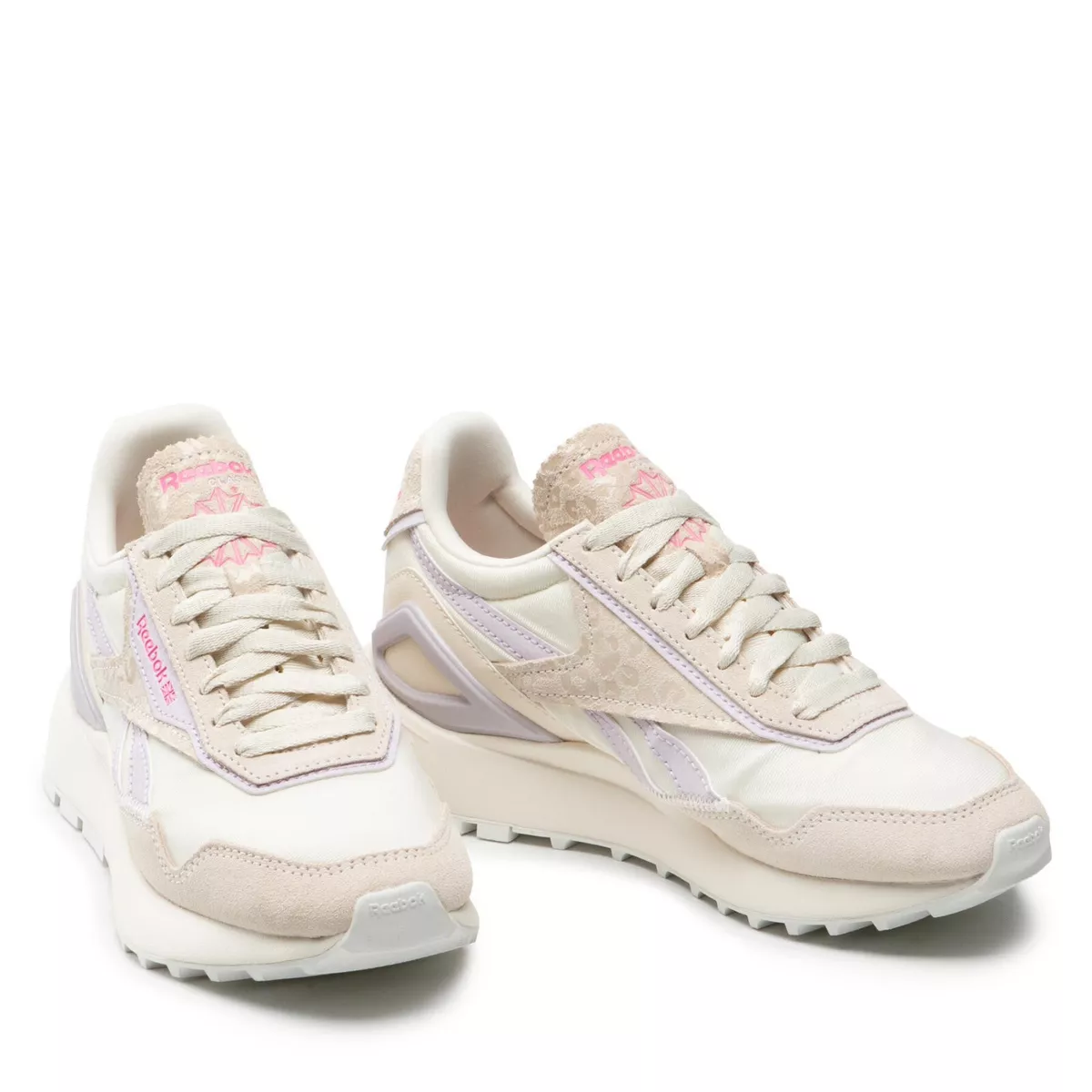 REEBOK CL LEAGCY LOW TRAINERS SPORTS SNEAKERS WOMEN SHOES CREAM BEIGE SIZE 8 NEW