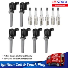 Set of 6 Ignition Coils and 6 Spark Plugs For Ford Mazda 3.0L V6 DG513 SP493