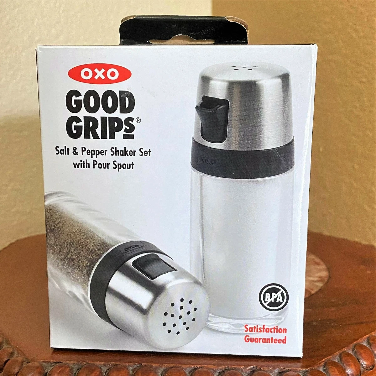 OXO Good Grips Salt and Pepper Shaker Set with Pour Spout