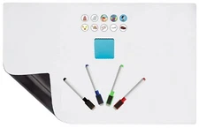 Magnetic Calendar Refrigerator Whiteboard Dry Erase Organizer Sheet Set 17x13