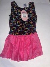 Moret Leotard Bodysuit Dress Skirt Tank Skirtall Girl Iridescent Hearts Multi