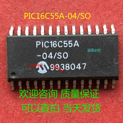 Lot of 5: NEW Microchip PIC16C55A-04/SO 28-Pin SOIC #2/18