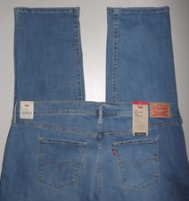 NEW WITH TAGS 69.50 LEVIS SLIM STRAIGHT DISTRESSED 22W WOMENS JEANS R881