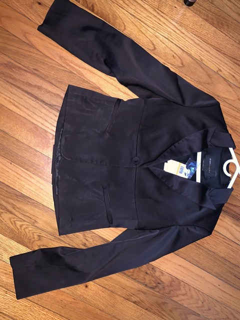 bcbg black cape blazer