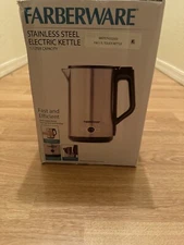 Farberware 1.7 Liter Electric Kettle Stainless Steel Double Wall