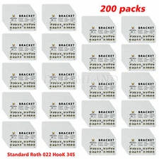 Dental Orthodontic Bracket Braces Standard Roth 022 3 Hooks 1-200 packs